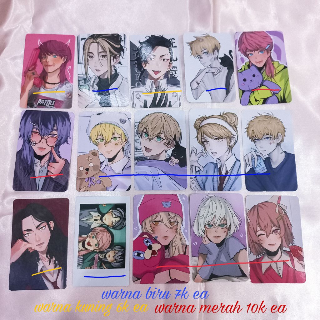 photocard artprint standee anime tokrev csm jjk kny | fa 6baji, kyllo, east, aixxsan, dll
