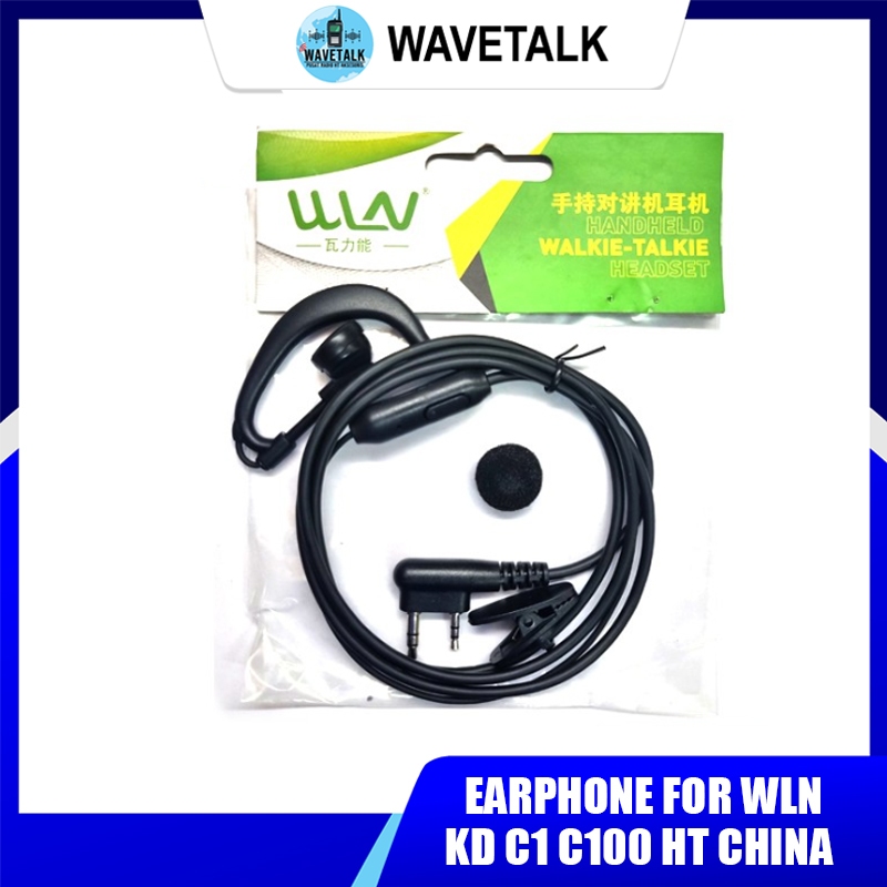 Earphone Walkie Talkie Wln Kd C1 C100 C1PLUS Earset Untuk Ht WLN Kd c1 c100
