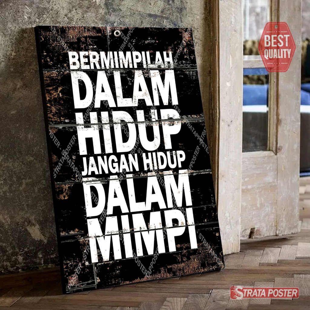 Poster Dinding Motivasi Ruang Kerja Aesthetic