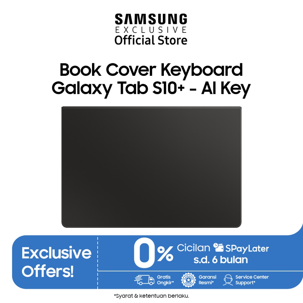 Book Cover Keyboard Samsung Galaxy Tab S10+ - AI Key