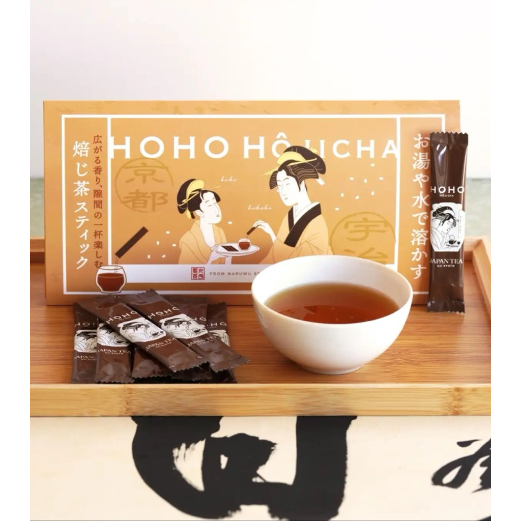 

HOHO Hojicha Instant Sugar Free Roasted Green Tea Powder Sticks - READY ECER SATUAN