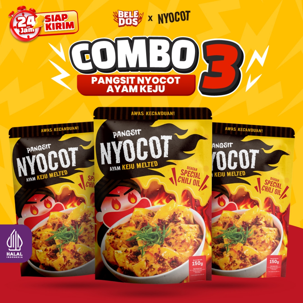 

Beledos Paket 3 Pangsit Nyocot Ayam Keju (dapat 3 pcs Pangsit Nyocot Tulang Keju) / Pangsit Rebus /Pangsit Goreng / Pangsit Chili Oil