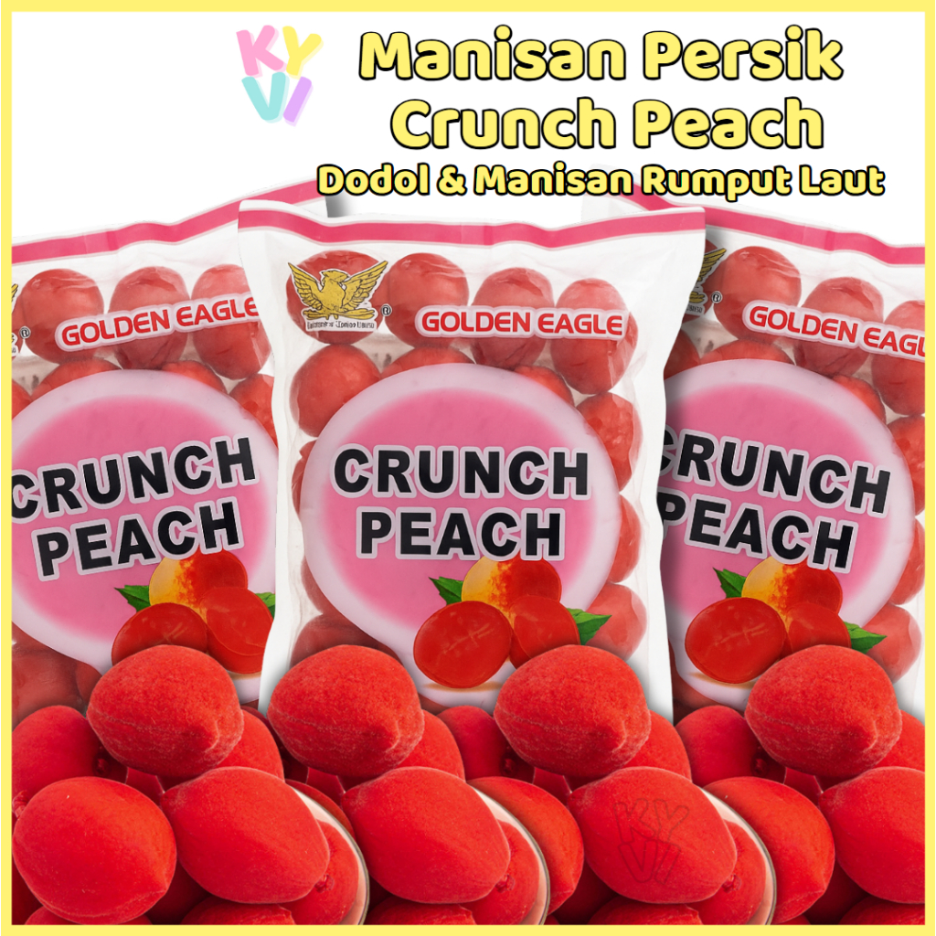 

KYVI - Golden Eagle Crunch Peach 500gr - Manisan Buah Persik Kering | Camilan Manis Asam | Buah Dewa Legendaris