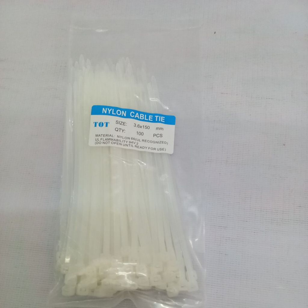 

Kabel Ties 3.6x150mm isi 100pcs Nylon Cable Tie 15cm Insulock Tis 15 cm 3.6 x 150 mm Insulok pcs