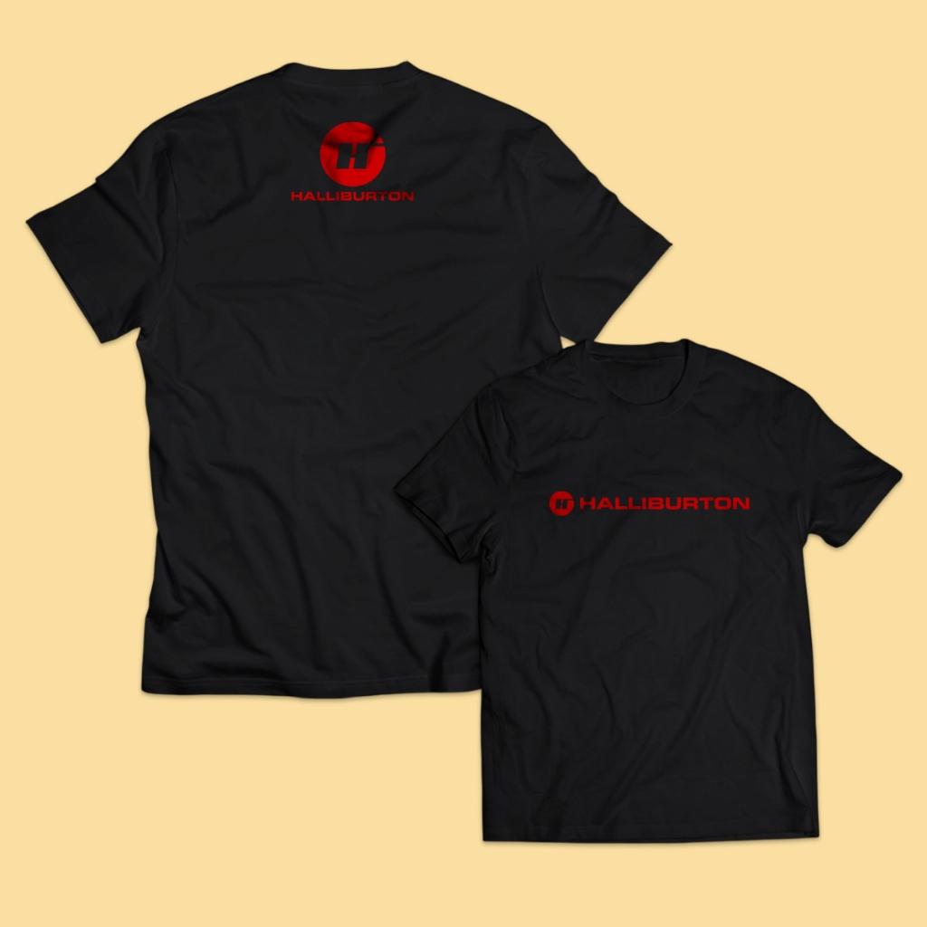 Kaos Pria Tambang HALLIBURTON Dewasa Baju Atasan Unisex PakeKaos