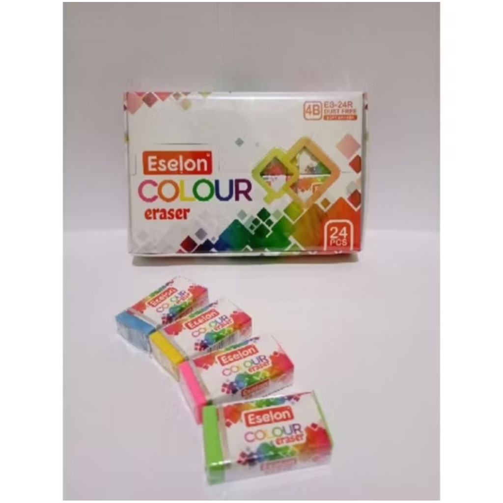 

PENGHAPUS ESELON BESAR COLOUR WARNA-WARNI ISI 24 PCS