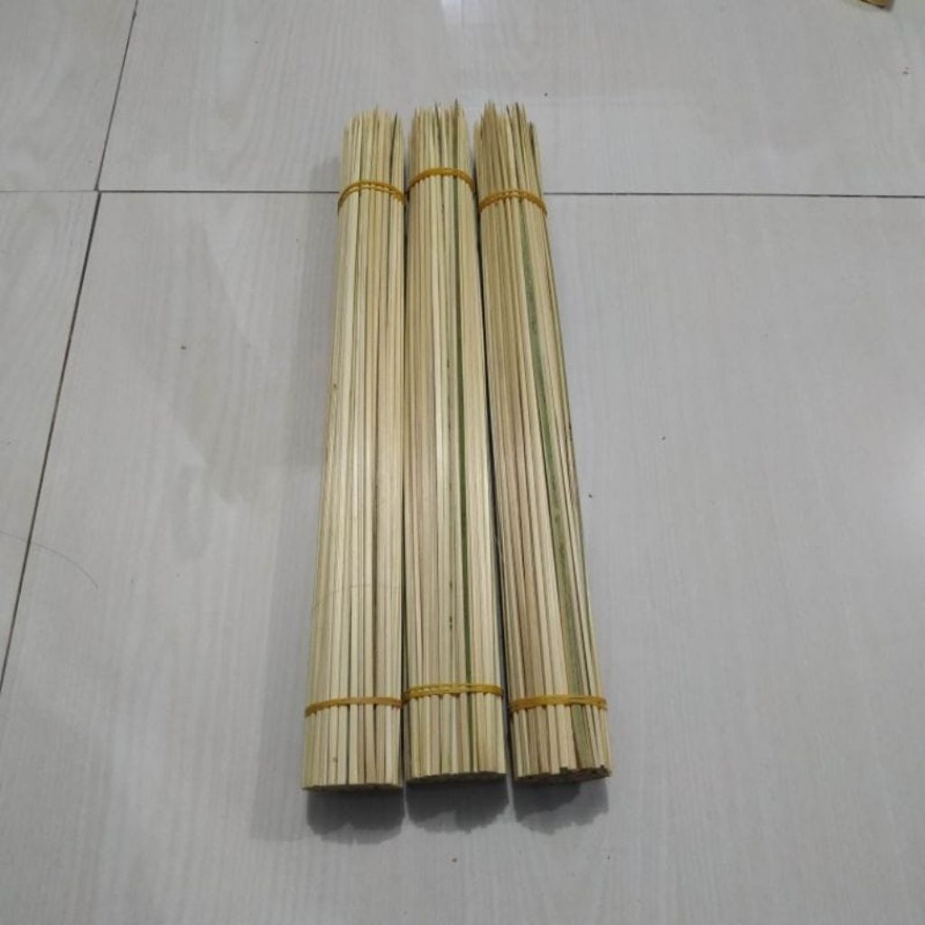 tusuk sate panjang 40cm / tusukan kentang spiral / tusukan cumi / tusukan bambu