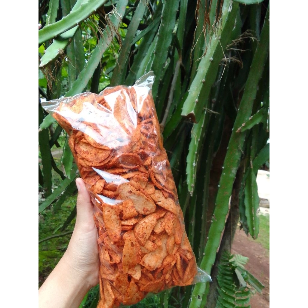 

Basreng Pedas Daun jeruk