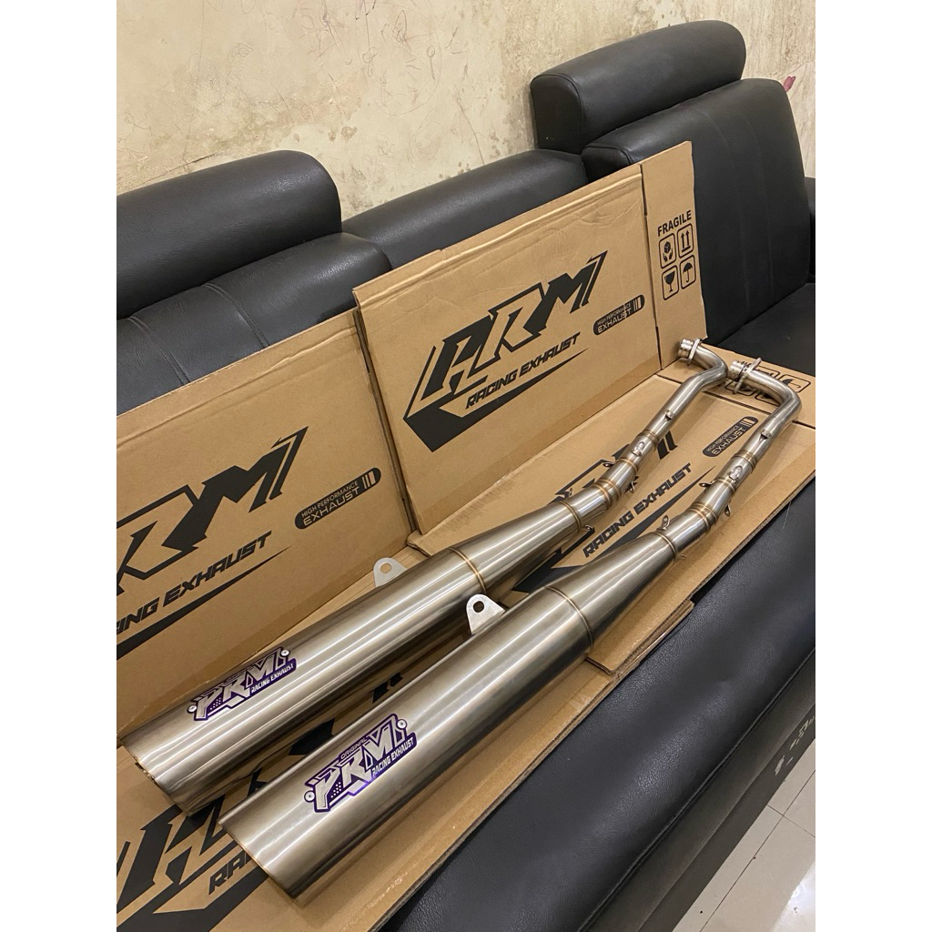 knalpot std racing Wave125 supra x125 kharisma kirana supra fit original PRM RACING EXHAUS