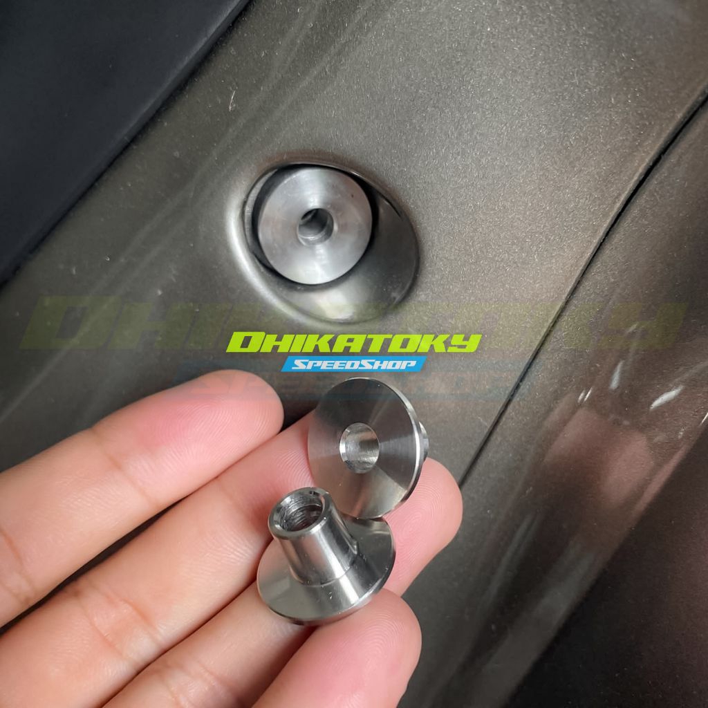Ring Boshing Stainless Cover Sayap Ring Baut Body Wave Kharisma Supra X 125 | Original HENG Thailand