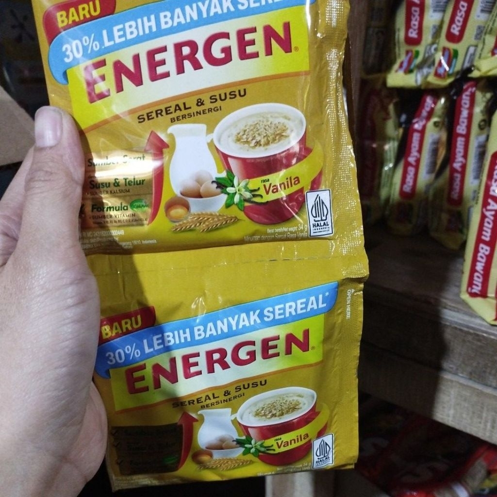 

Energen Vanilla 1 renceng isi 10