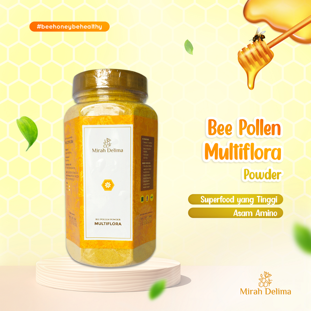 

Bee Pollen Powder - Tepung Bee Pollen - Natures Superfood - Multiflora