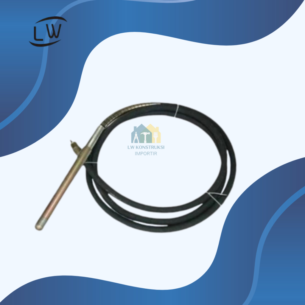 SELANG MESIN VIBERATOR BETON ELEKTRIK TANGAN PORTABLE DIAAMETER 35 MM
