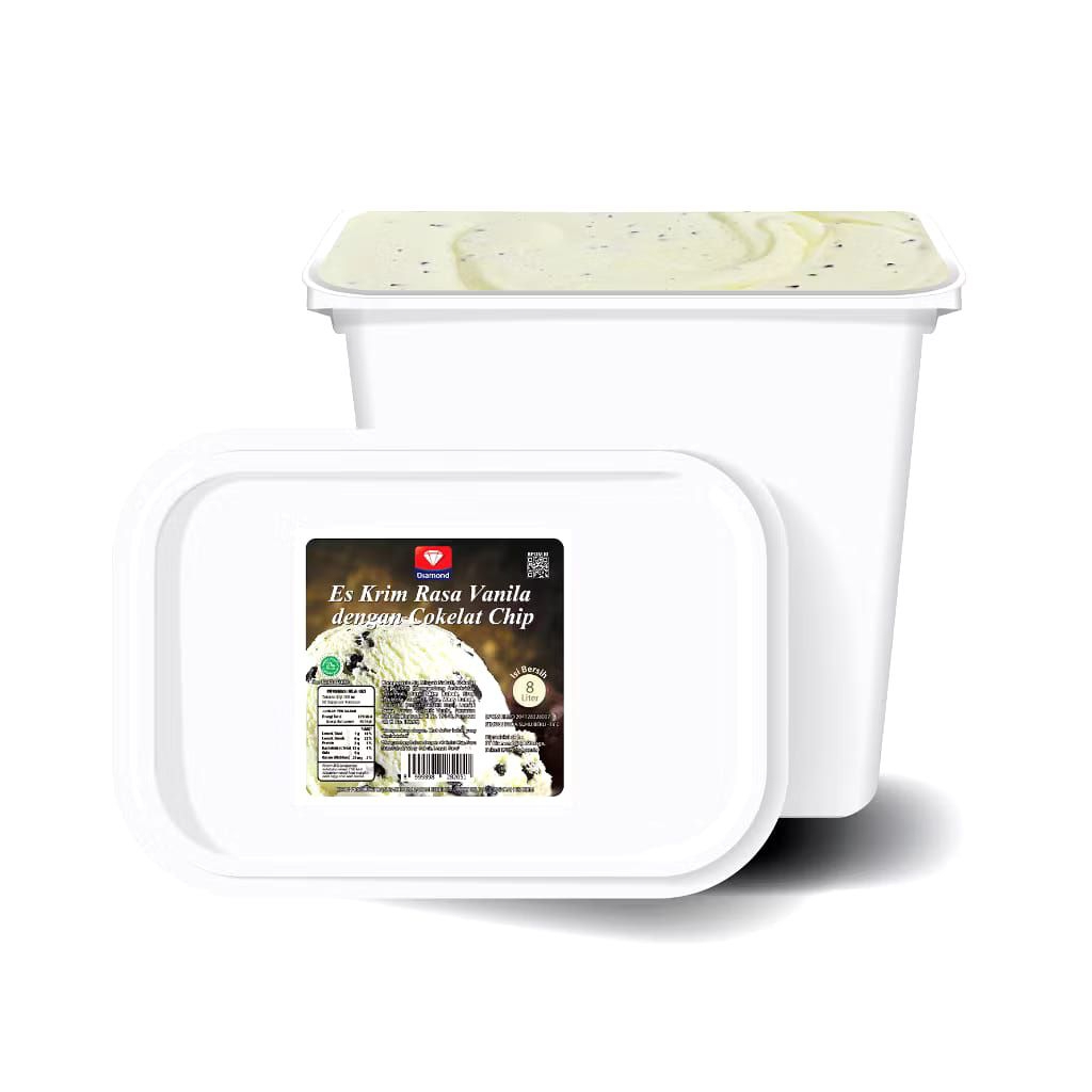 

ICE CREAM DIAMOND VANILLA CHOKOCHIPS 8 LITER