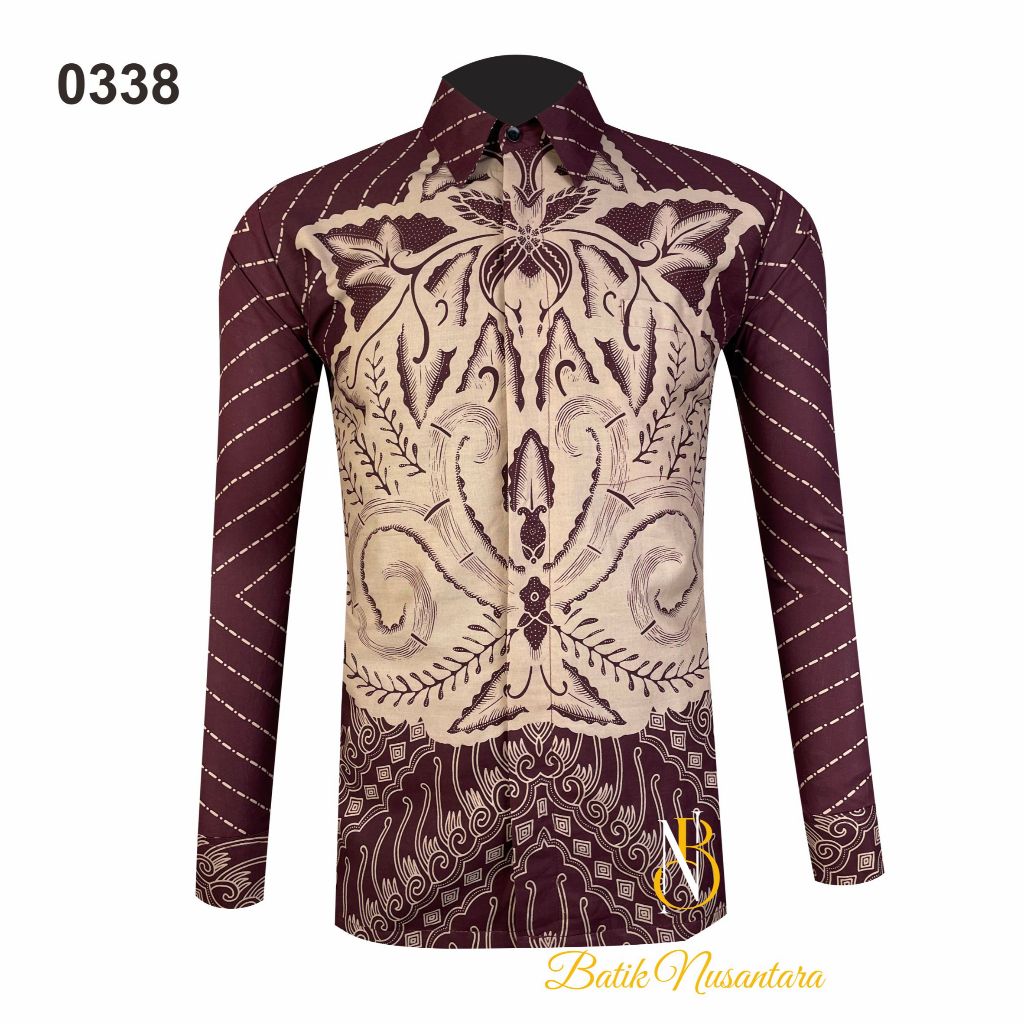 

Batik Nusantara Indonesia Kemeja Batik Slimfit Lapis Furing 0338 / Batik Pria