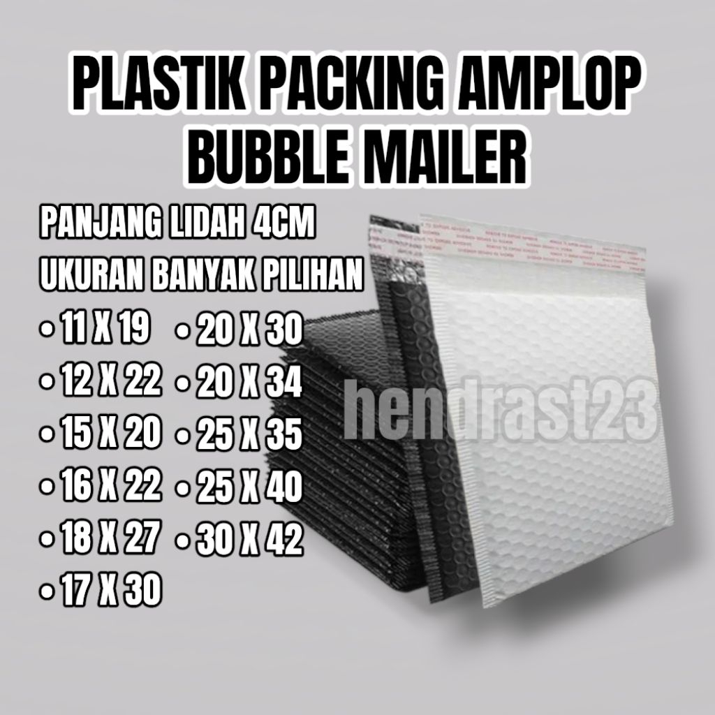 

BUBBLE MAILER PACKING / AMPLOP BUBBLE PACKING UKURAN 11X19 12X22 15X20 16X22 18X27 17X30 20X30 20X34 25X35 25X40 30X42