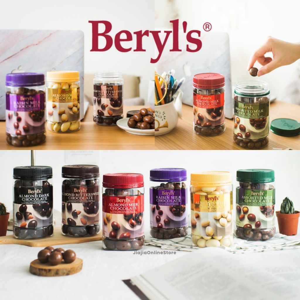 

Beryls Chocolate Jar Beryl's Chocolate Bittersweet Beryls Assorted Almond Chocolate Jar Beryls Botol Berlys Jar