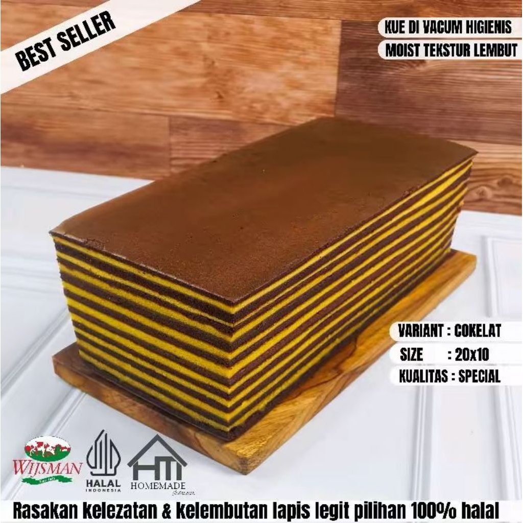 

LAPIS LEGIT COKLAT SPECIAL 20X10 ENAK MOIST
