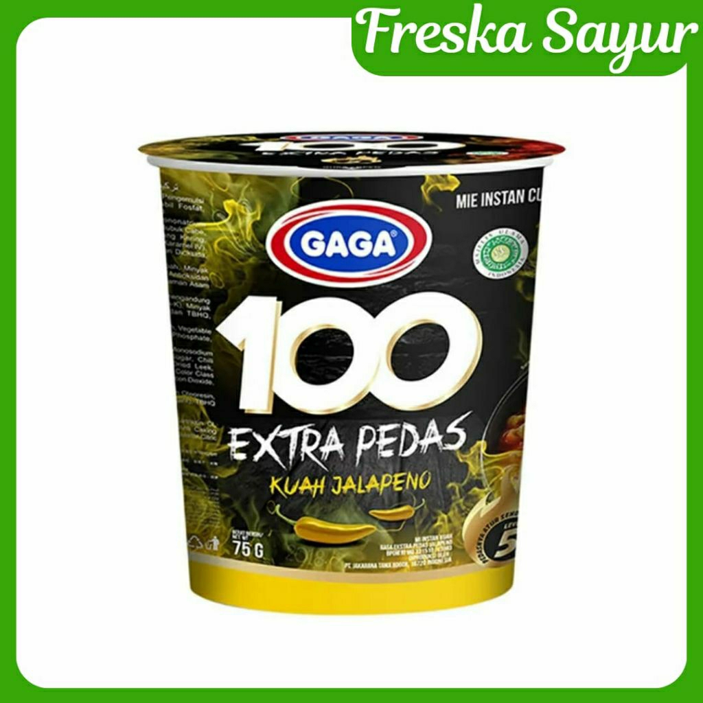 

Gaga 100 Extra Pedas Cup Kuah Jalapeno 75 gr