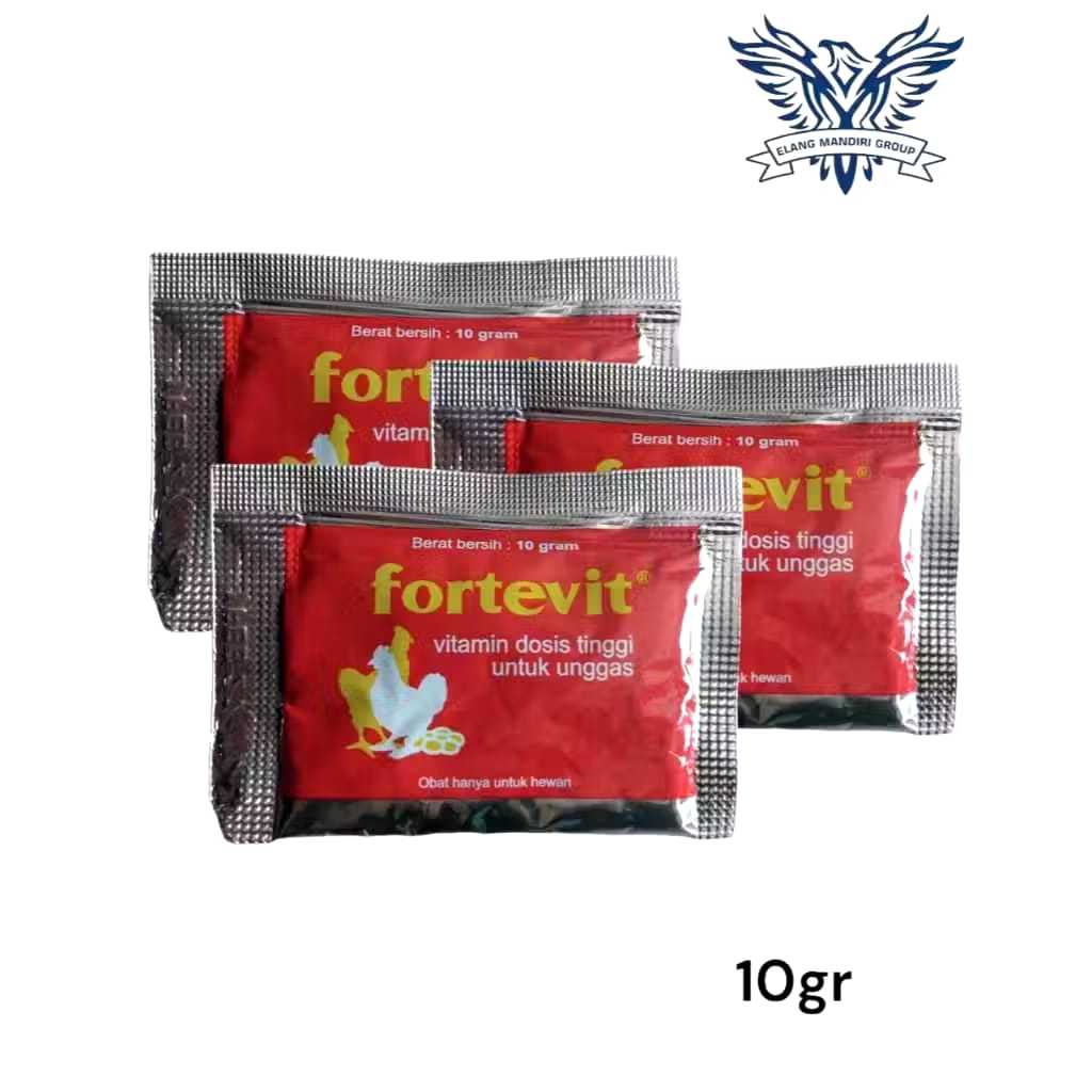 Fortevit 10gr Vitamin dosis tinggi untuk hewan Medion