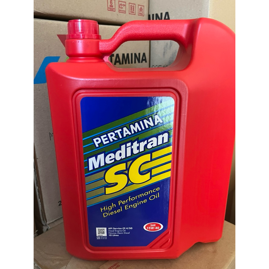 OLI MEDITRAN SC 10LITER PELUMAS OIL MESIN MOBIL DIESEL CANTER HINO FUSO