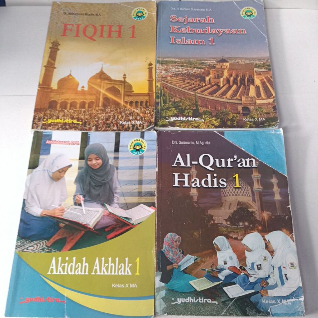 buku paket agama Islam kelas 1/10  SMA /MA Yudistira 2019. Dicky ski aqidah akhlak Alquran hadis