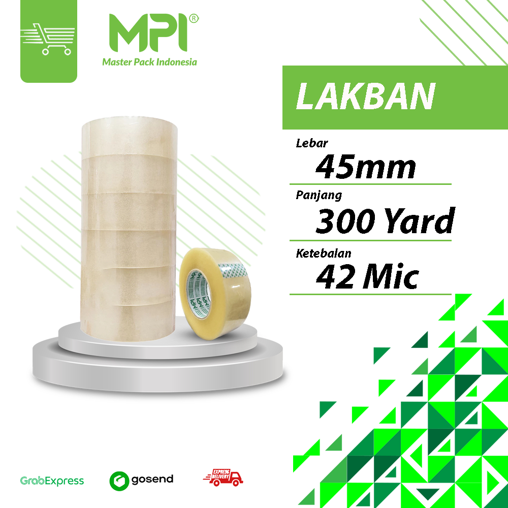 

1 SLOP [ 6 PCS ] LAKBAN MPI 2" X 300 YARD ECONOMIS 42 MIC - BENING & COKLAT