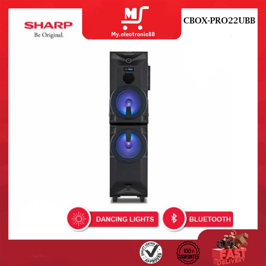 SHARP SPEAKER AKTIF 12" (CBOX-PRO22UBB)
