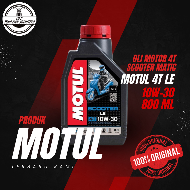 PAKET OLI MOTUL MATIC LEE 0.8L 10W30 & MOTUL GARDAN 120ML BEAT SCOOPY