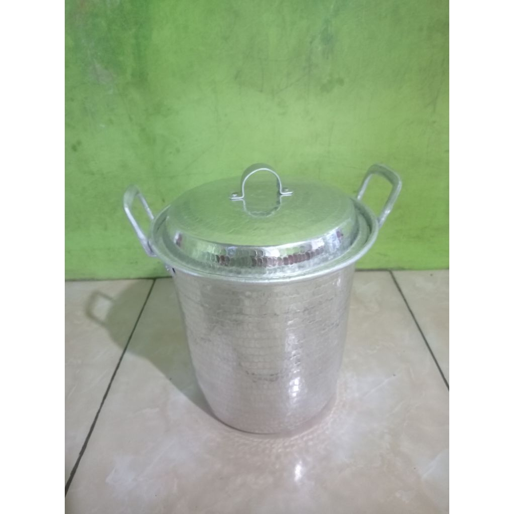 Panci Penggorengan Sempol Diameter 15cm tinggi 22cm Aluminium Handmade
