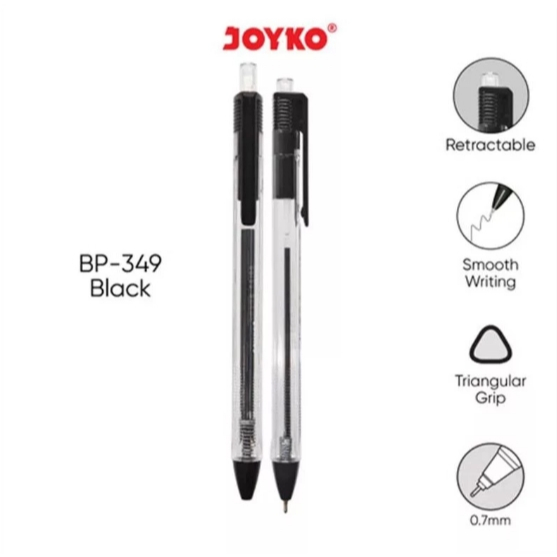 

Pulpen Joyko Vokus BP-349 Trans 0.7mm