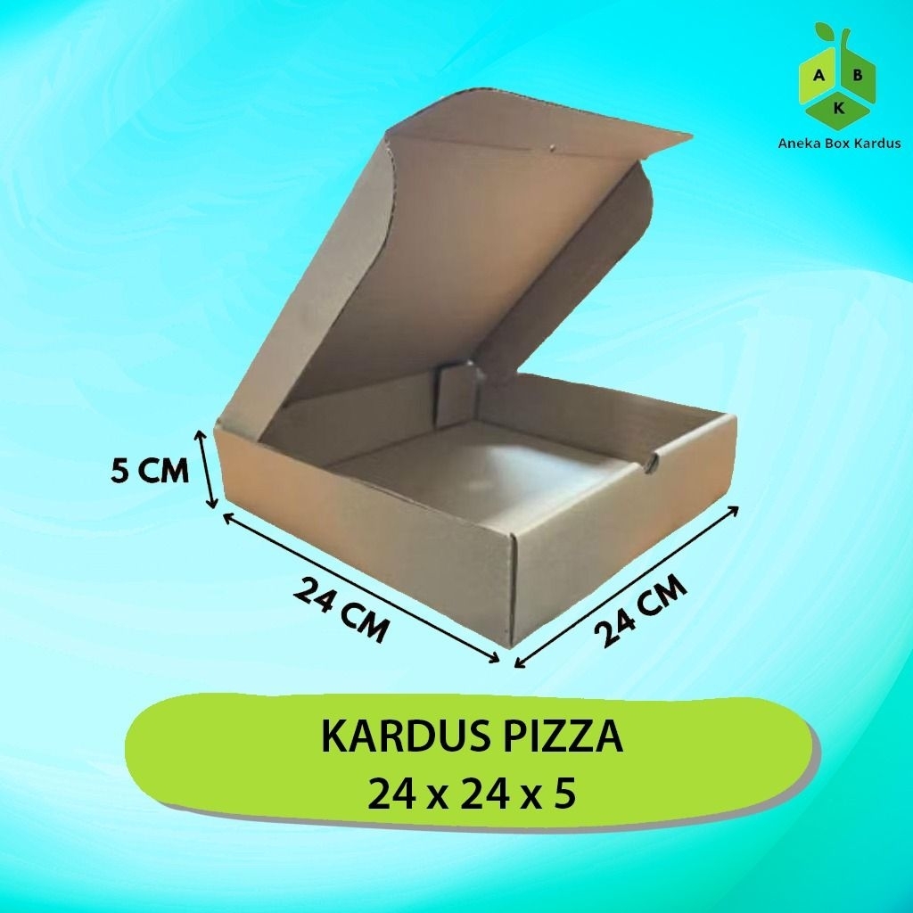 

Kardus Pizza Polos Ukuran 24x24x5cm