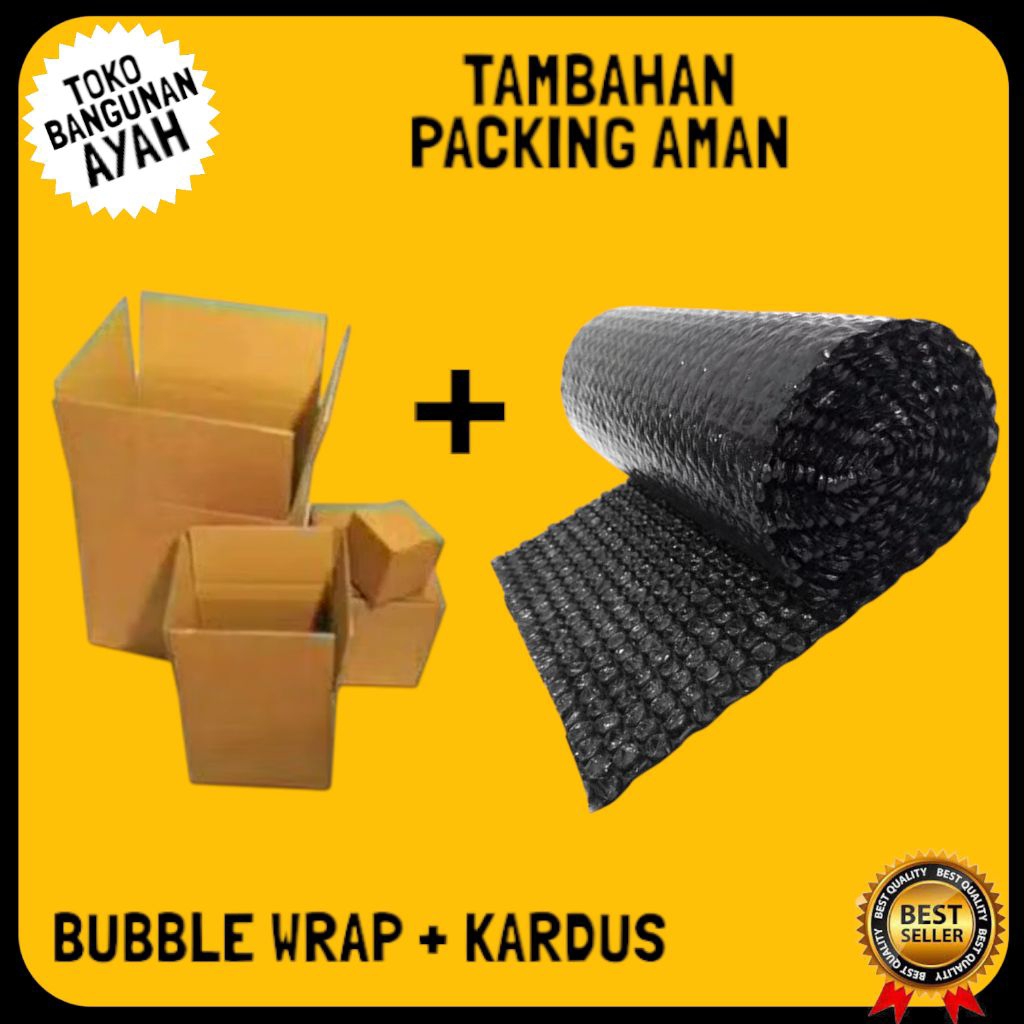 

Tambahan Packing Kardus + Bubble Wrap / Paket Packing Aman