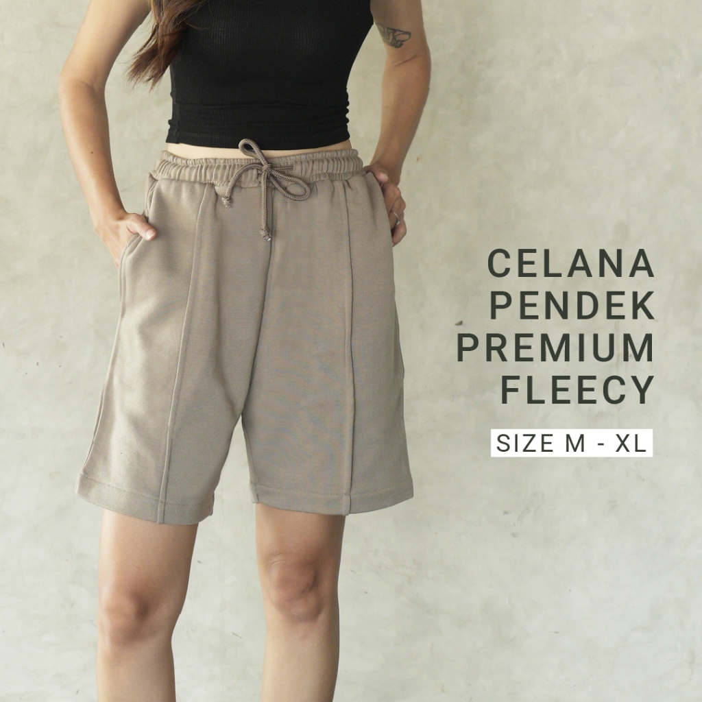 Arvada - Celana Pendek Premium Signature | Bahan Fleecy | Nyaman dan Lembut