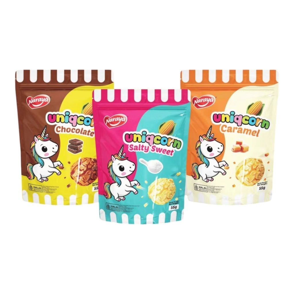 

Uniqcorn Popcorn By Naraya / Snack Import / Snack Halal BPOM 55g