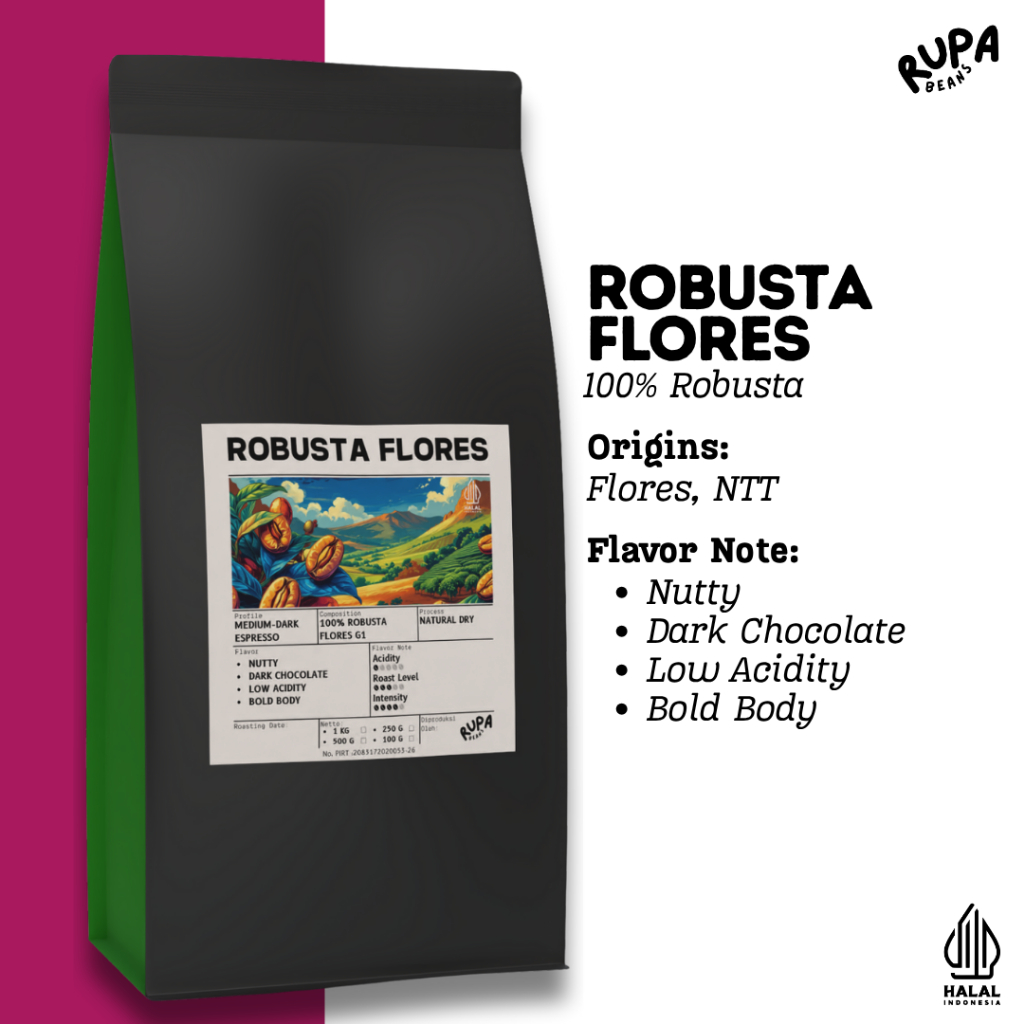 

Biji Kopi 100% Robusta Flores by RupaBeans BEST PRICE