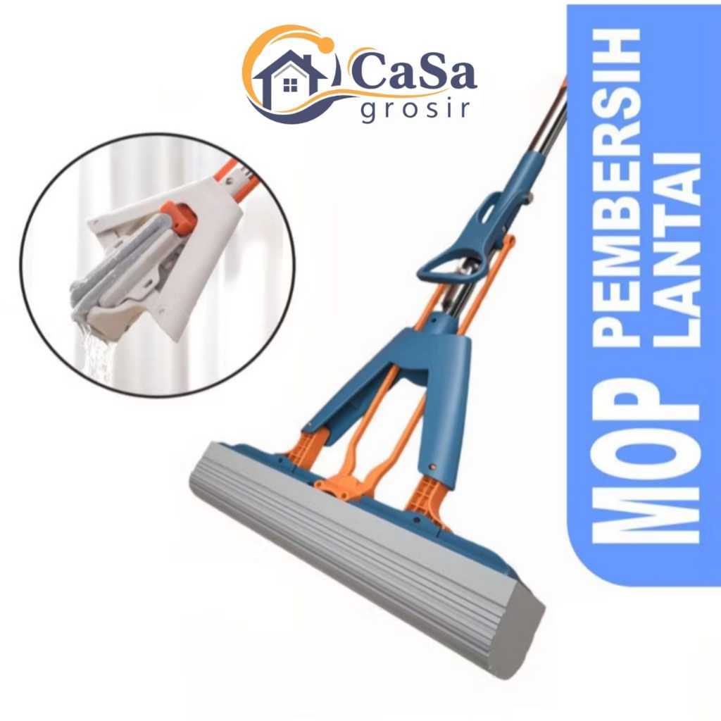 Pel lantai spons lembut / Pengering lantai karet peras otomatis Best seller