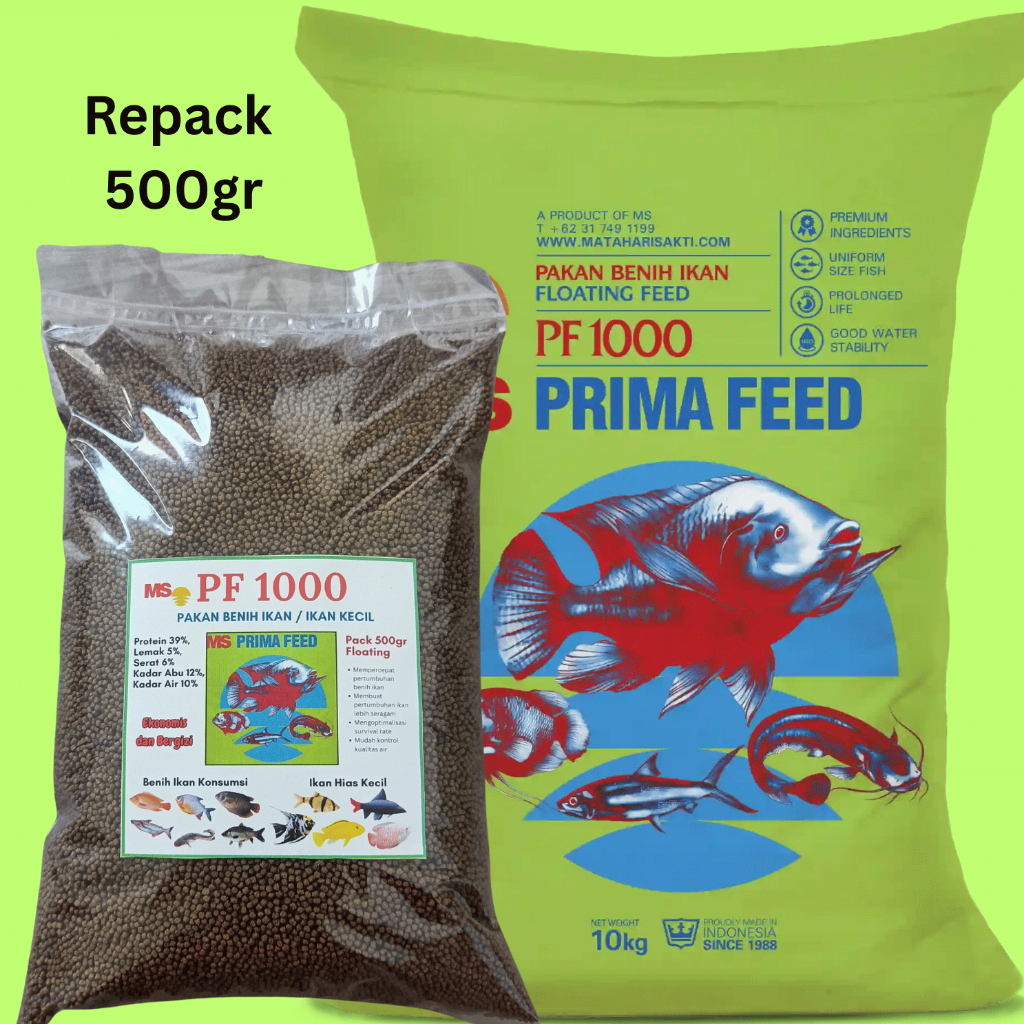 Pelet Prima Feed PF1000 repack 500gr