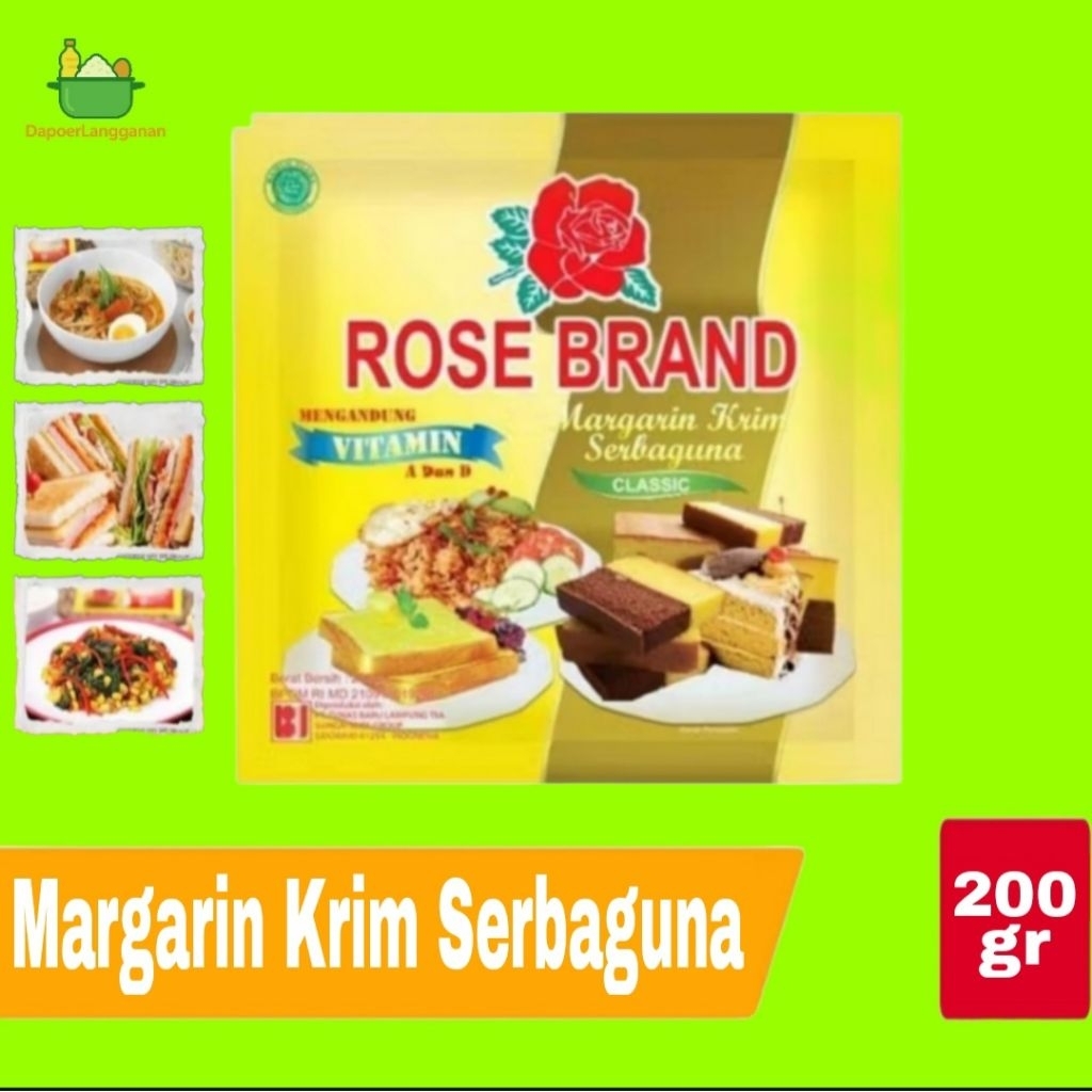 

Margarin Rose Brand 200gr Serbaguna