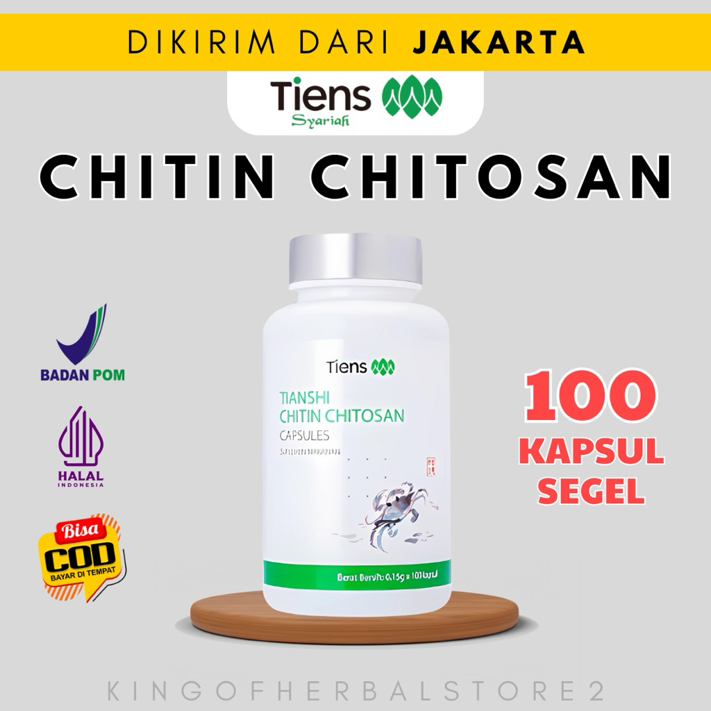 CHITIN CHITOSAN TIENS TIANSHI TIANSI THIANSI CITIN CITOSAN KITOSAN ASLI OBAT HERBAL UNTUK PENGHILANG