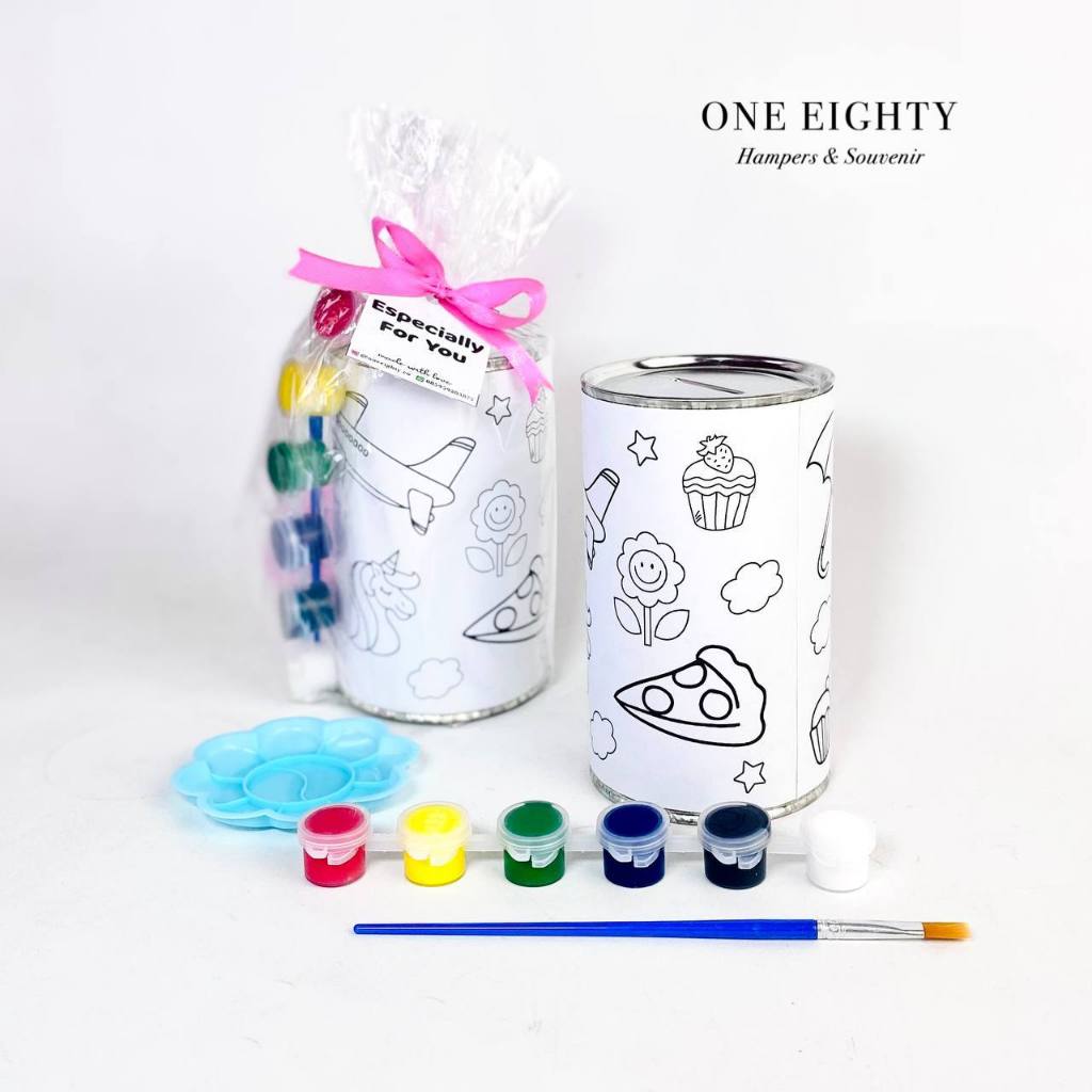 SOUVENIR CELENGAN MEWARNAI CUSTOM GAMBAR ANAK KARTUN SOUVENIR PAUD TK FAREWELL GRADUATION PERPISAHAN