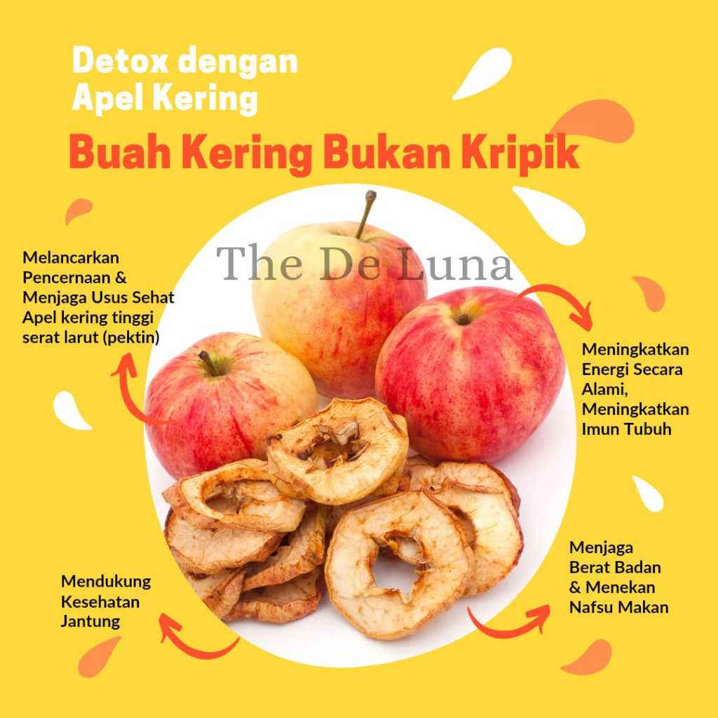 

Apel Kering INFUSER WATER, FRUITS DETOX/DEHYDRATED FRUITS