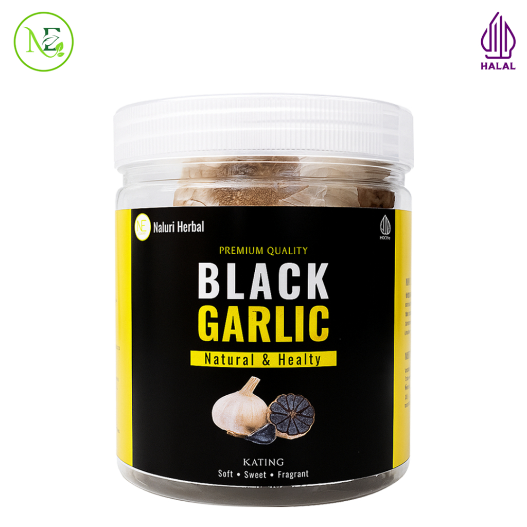 

Bawang Black Garlic bawang Kating Premium Bawang Putih Hitam Alami Premium quality Ukuran 500 Gram