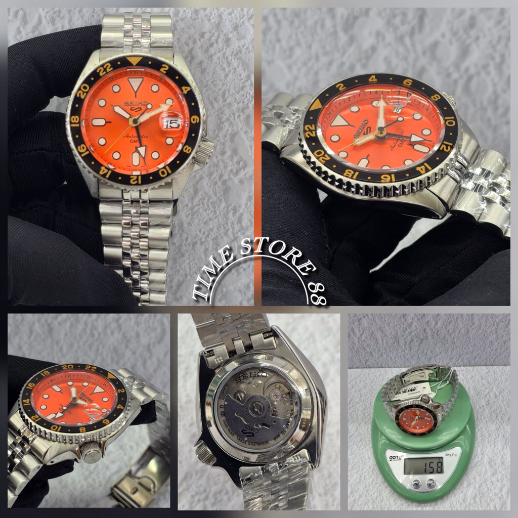 Seiko 5 Sports GMT Automatic Orange Limited Edition Fullset Box