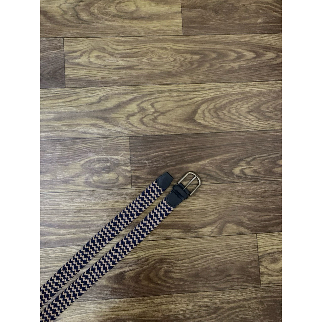 Ikat Pinggang SPAO Branded Leather Woven Mens Belt