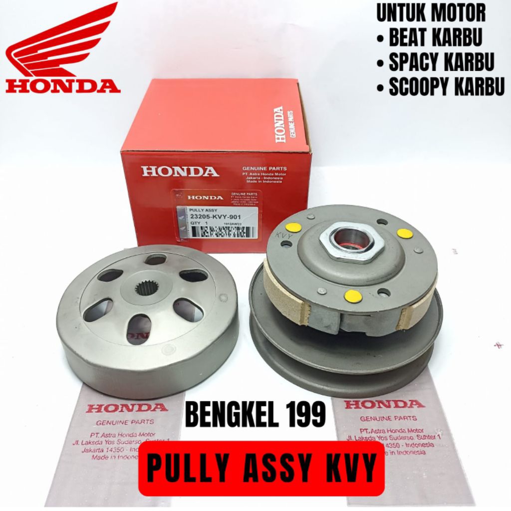Pully Pulley Assy KVY Beat Karbu Scoopy Karbu Spacy Karbu original