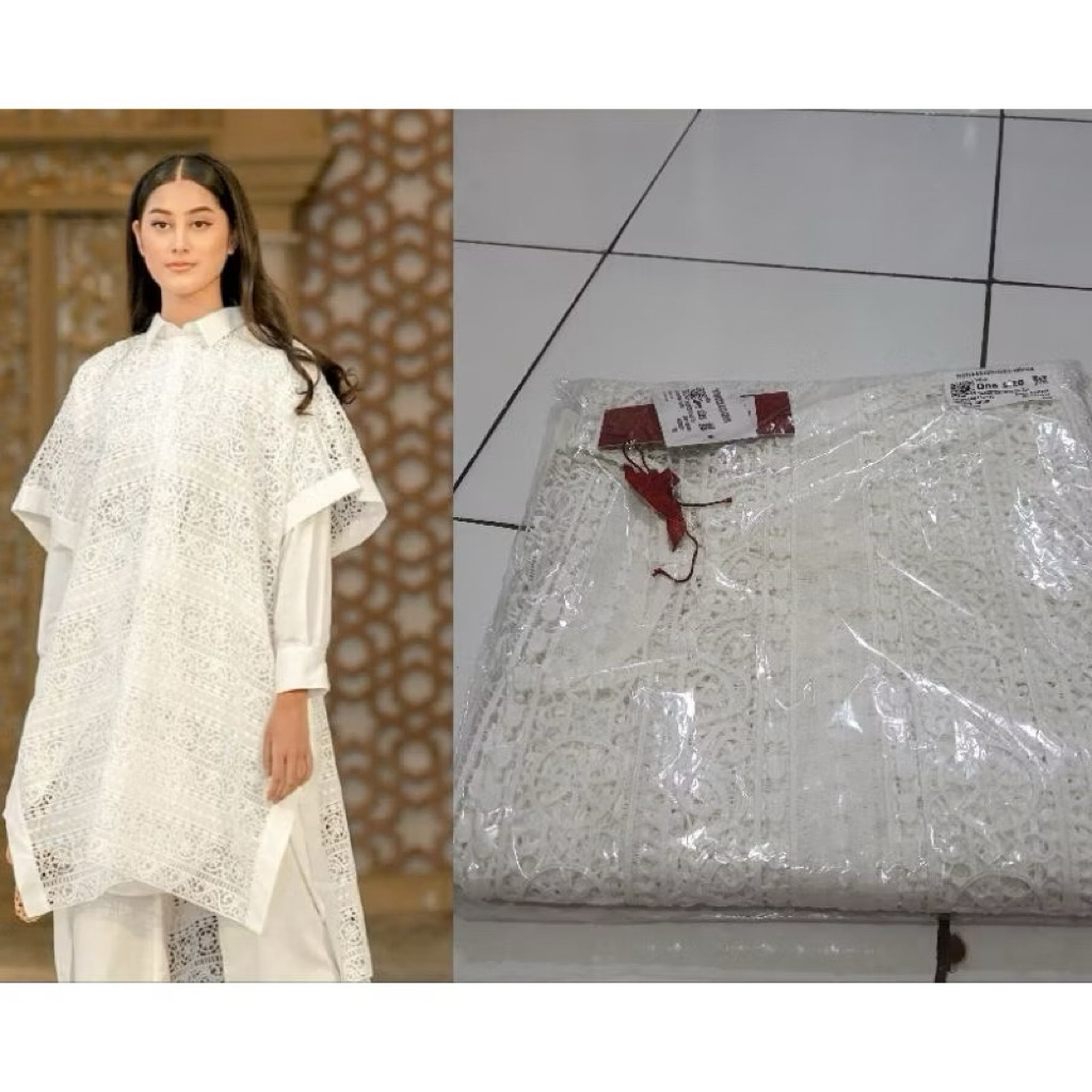 PL Hannah Lace Outer White Benang Jarum
