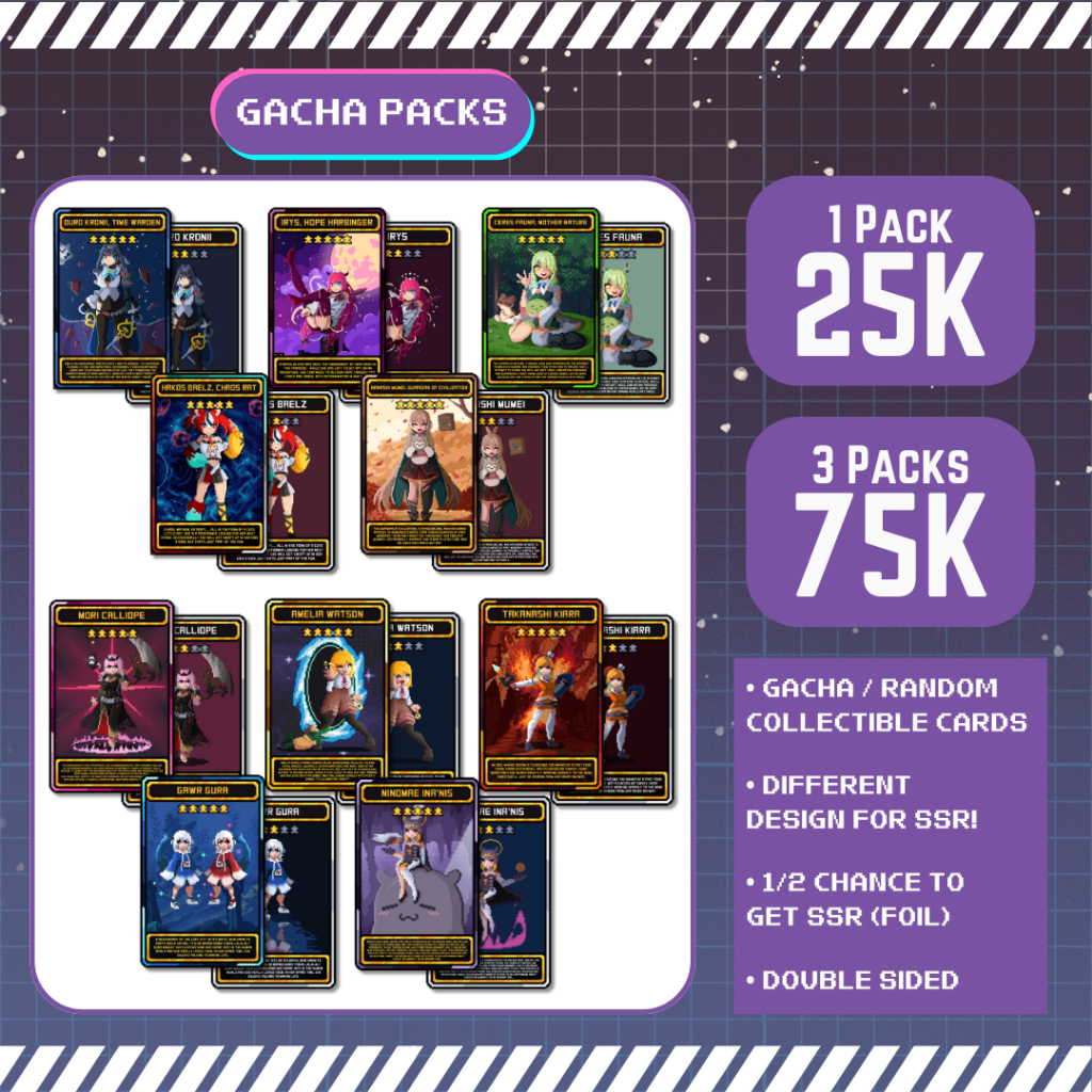 Gacha Pack Photocard Collectible Card HOLOLIVE ENGLISH MYTH PROMISE