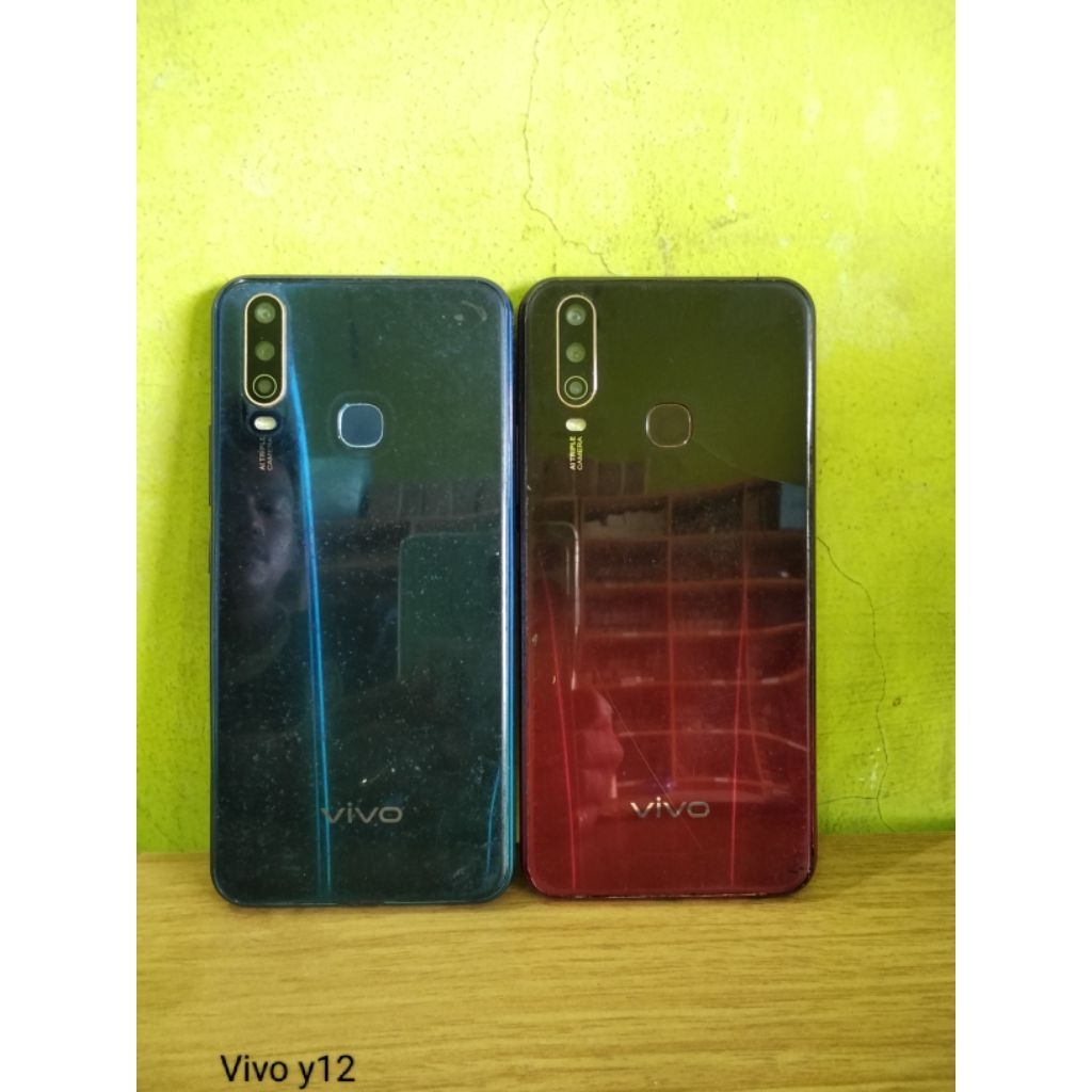 vivo y12 mesin hidup normal tested unit utuh minus LCD