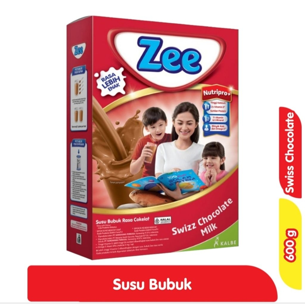 

Zee •| Zee kemasan 600gr •| Nutrisi untuk tumbuh tinggi usia 3 tahun ke atas